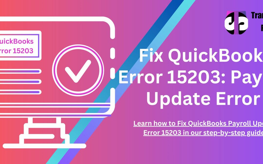 quickbooks error 15203 banner image