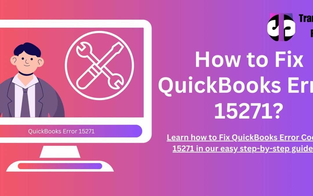 quickbooks error 15271 banner image