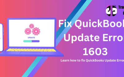 How to fix QuickBooks Update Error 1603?