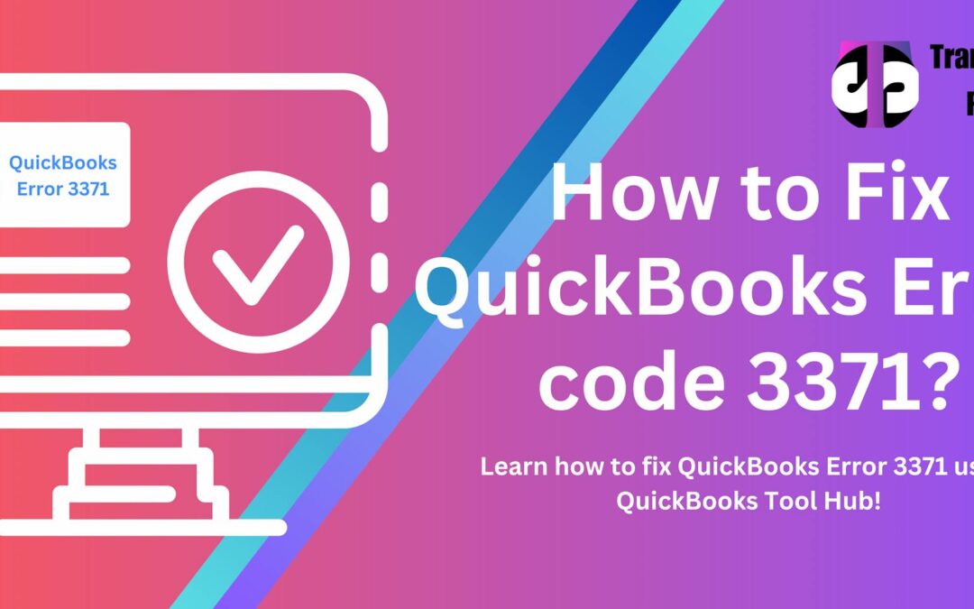 quickbooks error 3371