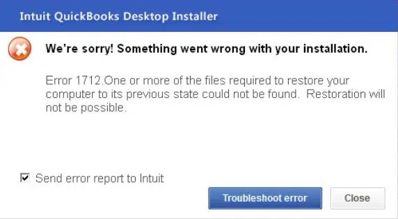 quickbooks error 1712 error prompt