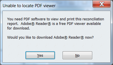 QuickBooks unable to locate pdf viewer