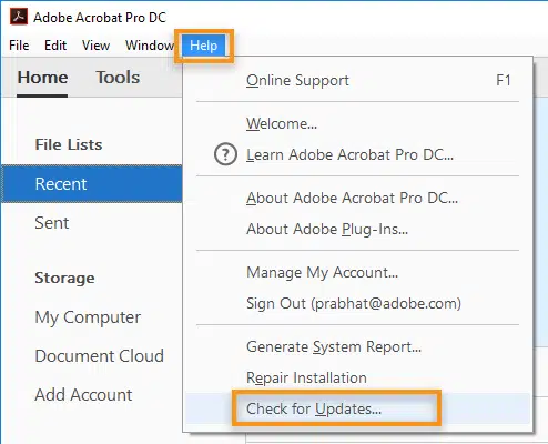 Update Adobe Reader - quickbooks unable to locate pdf viewer