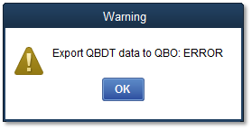 Export QBDT Data to QBO