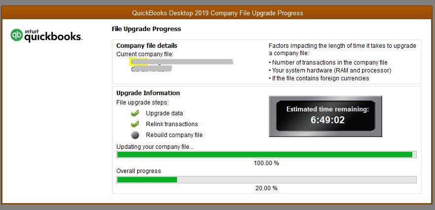 Check Company File Compatibility - Screenshot Image