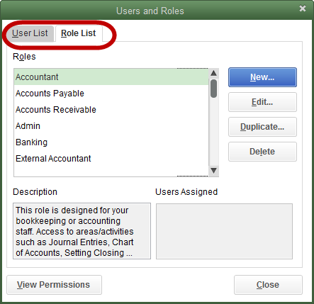 Creating a new custom role - Screenshot
