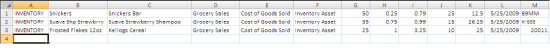 Creating the spreadsheet - Screenshot 3