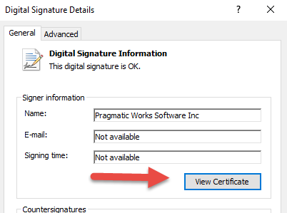 Digital Signature Certificate Install - Screenshot