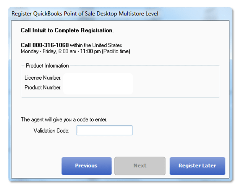 Error Message 176103 – Unable to activate the product - Screenshot