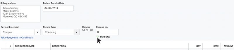 Finalize Your Receipt - Screenshot