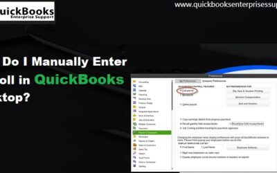 How to Turn on Manual Payroll in QuickBooks Desktop?