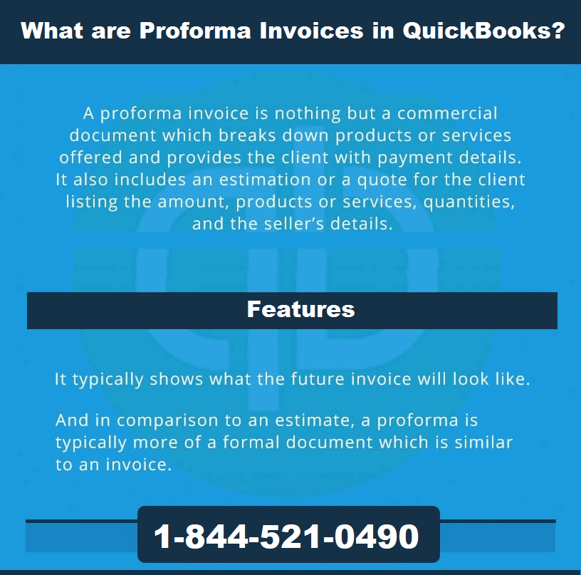 How do I Create a Proforma Invoice in QuickBooks - Infographic Image