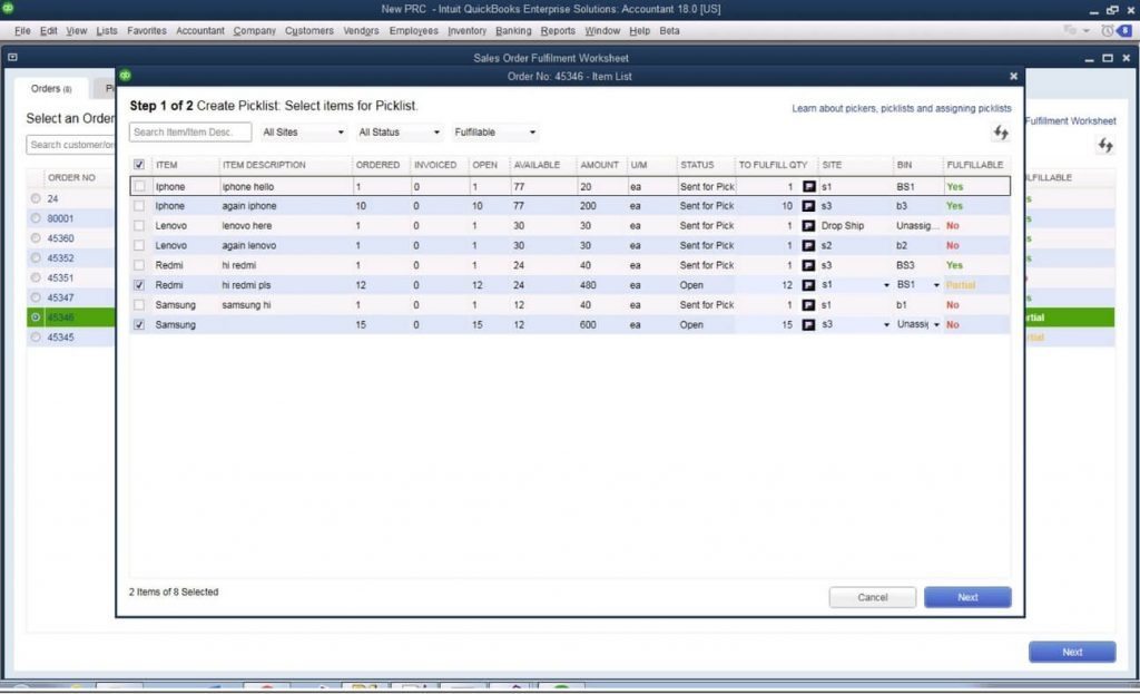 Mobile inventory bar-code scanning feature in quickbooks enterprise 2018