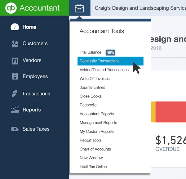 Reclassify transaction in Batch feature in quickbooks enterprise 2018