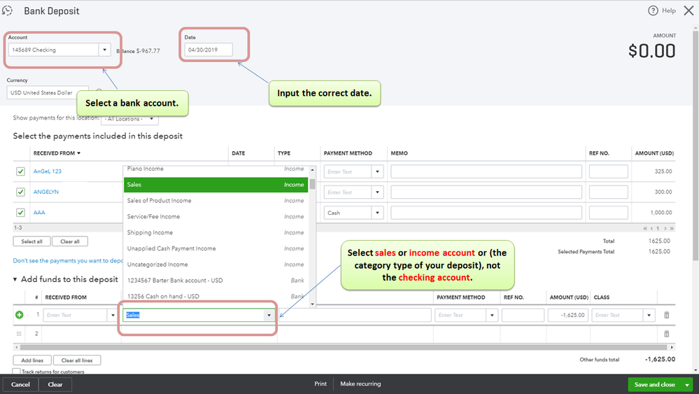 Simple Steps to Undo a Deposit Funds in QuickBooks
