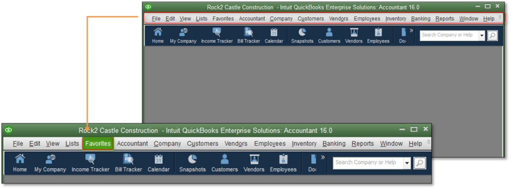 Suppressing the Desktop while opening a Company File - screenshot