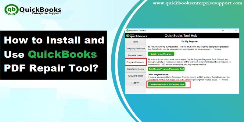 How to Download, Install and Use QuickBooks PDF & Print Repair Tool?