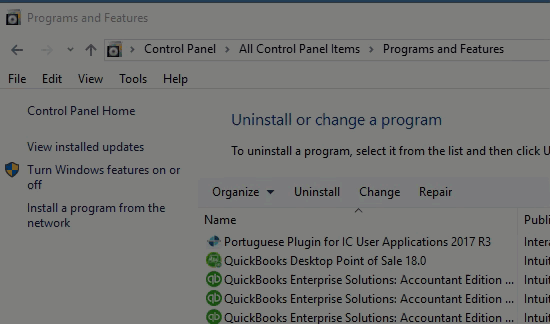 Uninstall and Reinstall QuickBooks Point of sale - Screenshot