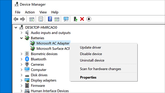 Updating the PC Drivers - Screenshot