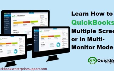 How to Use QuickBooks on Multiple Screens or in Multi-Monitor Mode?