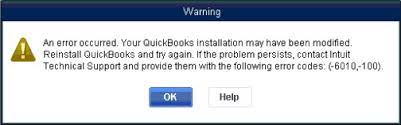 QuickBooks Error 100
