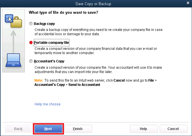portable company file