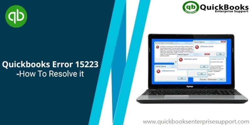 QuickBooks error 15223