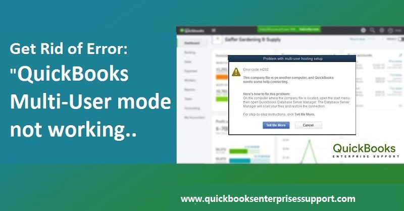 QuickBooks multi user mode not working error