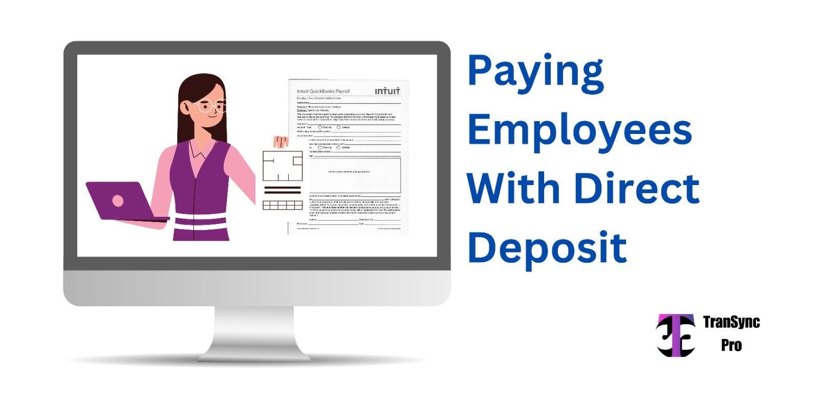 QuickBooks direct deposit form