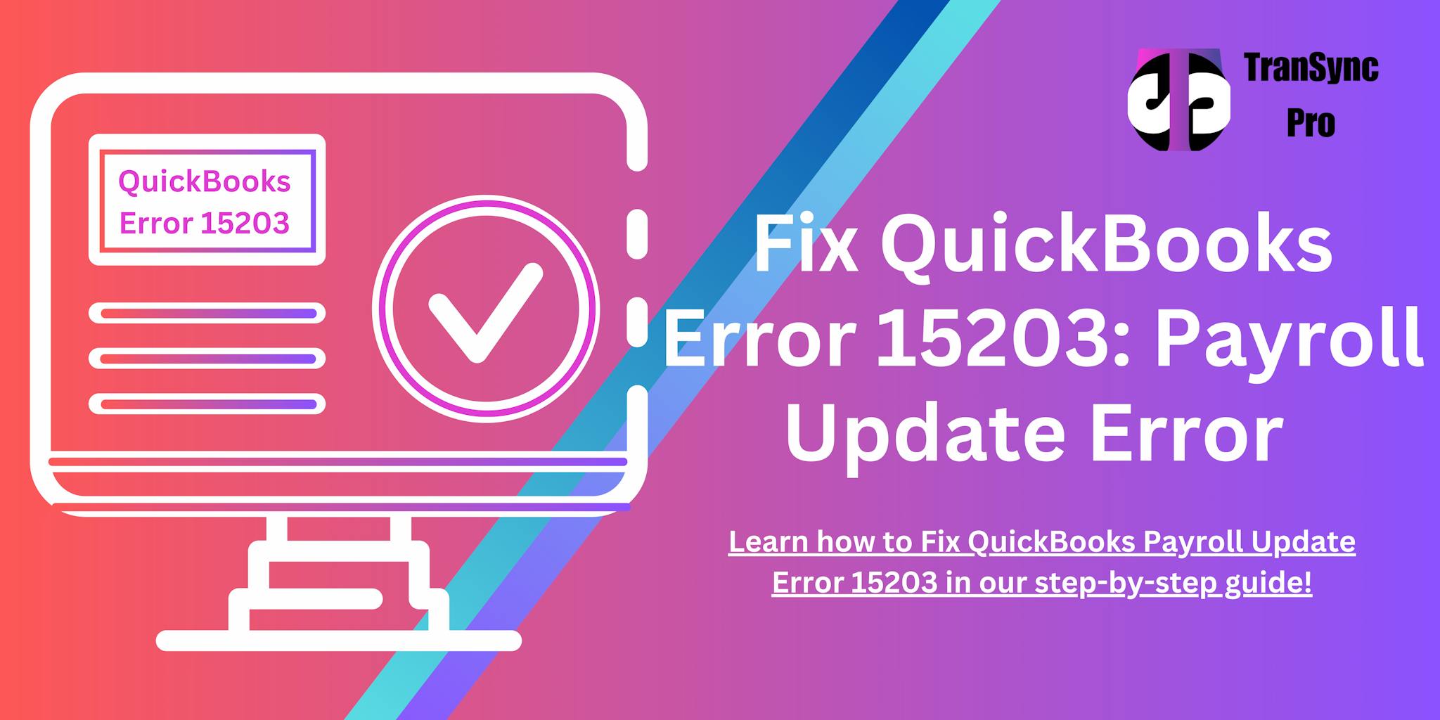 QuickBooks error 15203