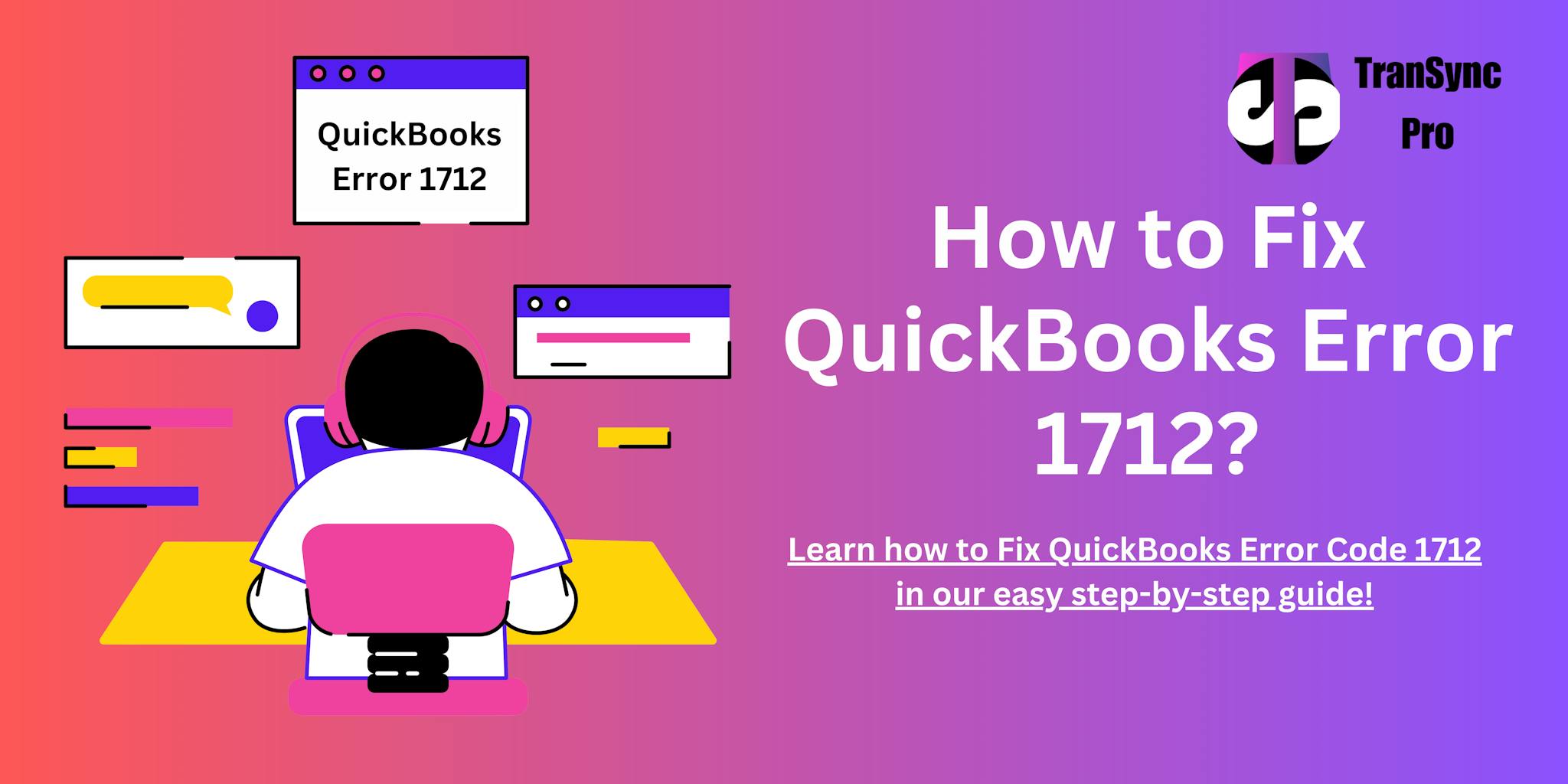 QuickBooks error 1712