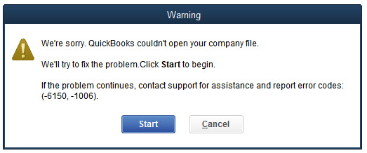 QuickBooks error 6150