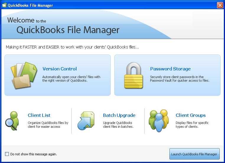 setup QuickBooks file manager