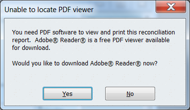 QuickBooks unable to locate pdf