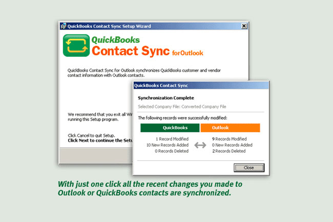 Sync contacts in QuickBooks