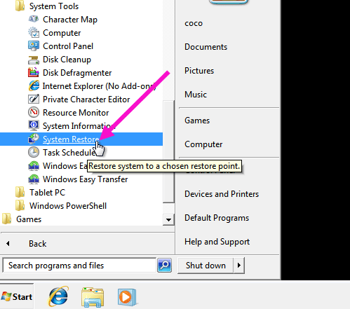 system restore - QuickBooks banking error 324