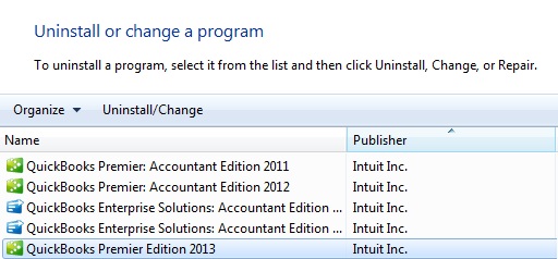 Uninstall QuickBooks - QuickBooks error 20102