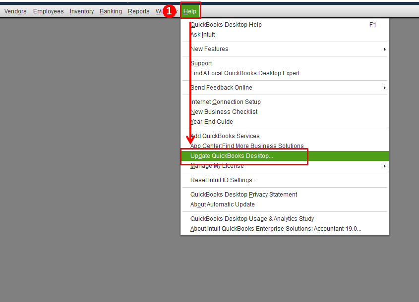Update QuickBooks - unable to export to excel