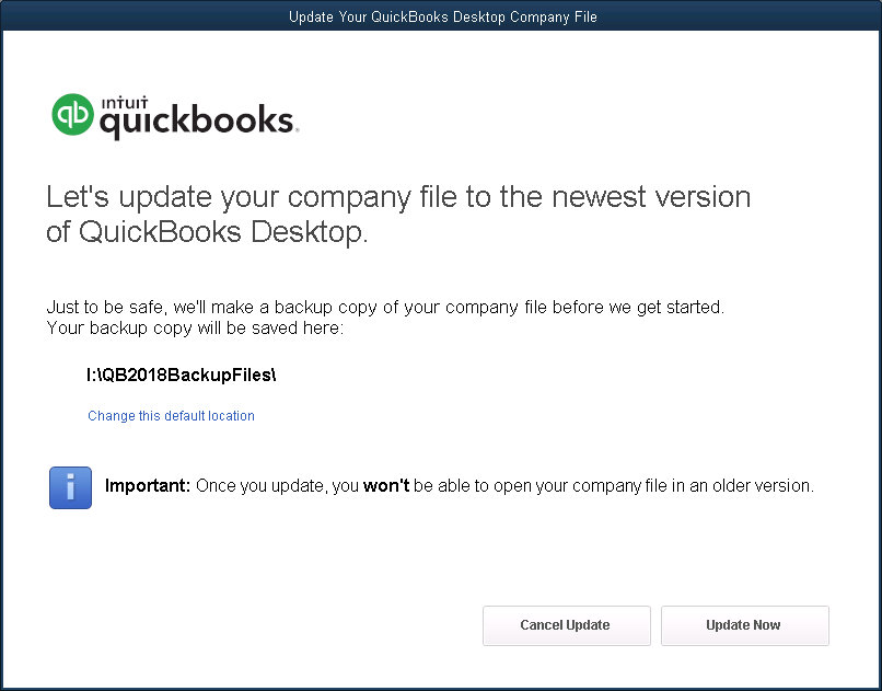Update QuickBooks